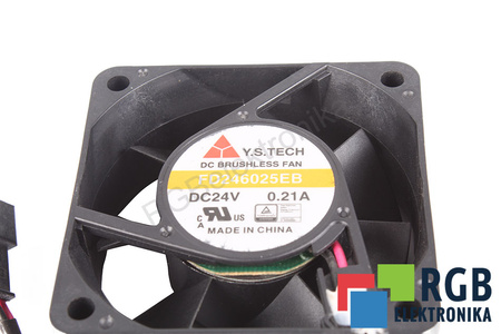 FD246025EB Y.S.TECH 60X60X25MM, 24V, 0.21A VENTILADOR