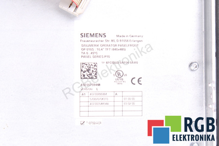6FC5203-0AF04-0AA0 SIEMENS VERSION L 10.4" TFT SINUMERIK OPERATOR PANEL FRONT OP010S