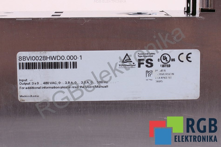 8BVI0028HWD0.000-1 B&R AUTOMATION