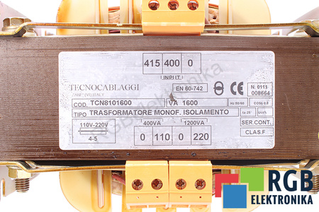 TCN8101600 TECNOCABLAGGI TRANSFORMADOR