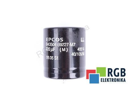 CONDENSADOR B43504-B9227-M7 EPCOS 220UF, 400V