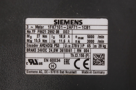1FK7101-2AF71-1CB1 SIEMENS SIMOTICS S