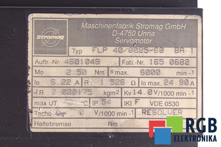 FLP40/0025-60BA1 STROMAG ESTATOR