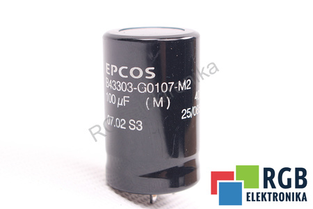 CONDENSADOR B43303-G0107-M2 EPCOS 100UF, 400VDC