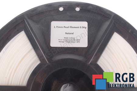 1,75MM PEARL FILAMENT 0.5KG NATURAL FLASHFORGE TAMAÑO EXTERIOR DEL CARRETE 180MM, TAMAÑO INTERIOR DEL CARRETE 50MM, ANCHURA DEL CARRETE 45MM