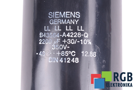 CONDENSADOR B43564-A4228-Q SIEMENS 2200UF, 350V
