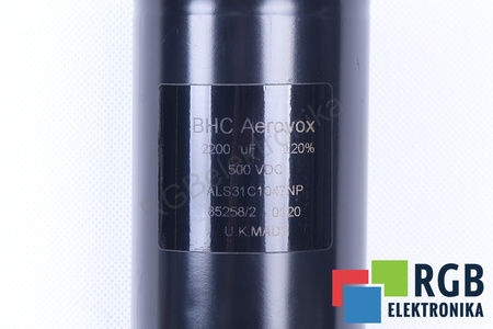 CONDENSADOR ALS31C1047NP BHC COMPONENTS LTD BHC 2200UF, 500VDC