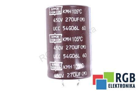 CONDENSADOR UCC54G06L60 NIPPON 270UF, 450V