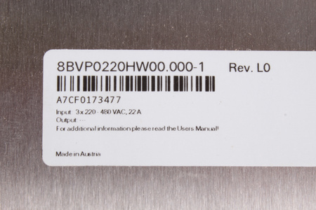 8BVP0220HW00.000-1 B&R AUTOMATION