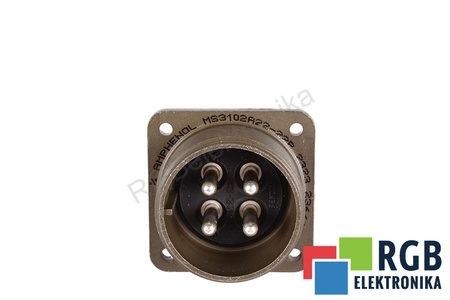 MS3102A22-22P AMPHENOL CORPORATION 4PIN TOMA DE CORRIENTE