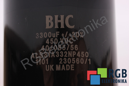 CONDENSADOR ALS31A332NP450 BHC COMPONENTS LTD BHC 3300UF, 450VDC