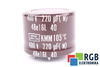CONDENSADOR 48E16L NIPPON 220UF, 400VDC, KMM105