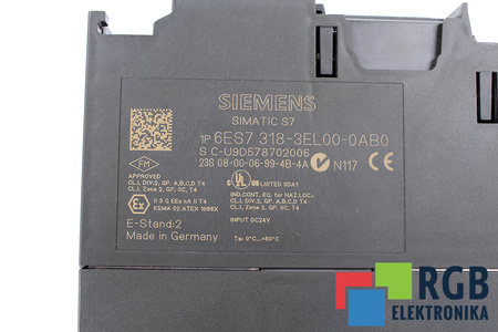 6ES7318-3EL00-0AB0 SIEMENS SIMATIC S7-300