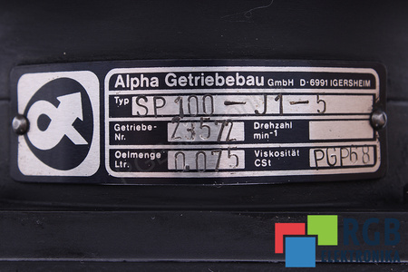 SP100-J1-5 ALPHA GETRIEBEBAU ENGRANAJE