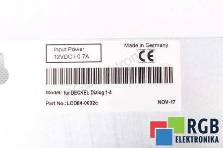 DECKEL CONTOUR 1-3 DECKEL DIALOG 1-4 SUSTITUTO DEL CRT MONITOR LCD