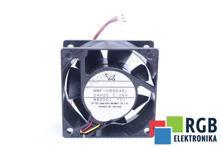 MMF-06D24DL-FC1 MELCO TECHNOREX 60X60X25MM, 24V, 0.04A VENTILADOR