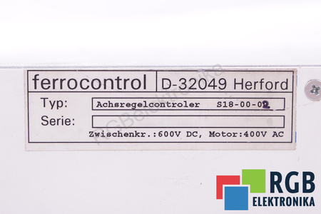S18-00-02 FERROCONTROL ACHSREGELCONTROLLER