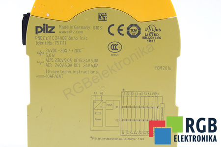 PNOZS11C PILZ 751111 RELEVO DE SEGURIDAD