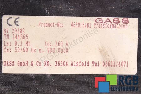 BV29282 GASS SUPRESOR