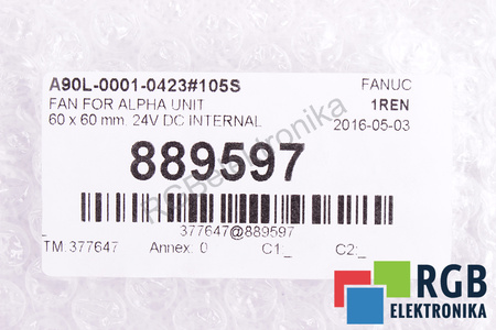 A90L-0001-0423#105S FANUC 2406VL-S5W-B79 60X60X15MM, 24V VENTILADOR