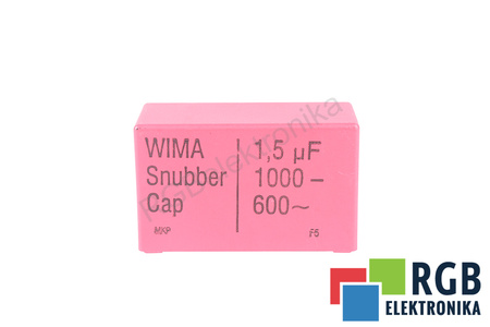 CONDENSADOR 1.5UF WIMA 1000VDC, 600VAC, SNUBBER, CAP