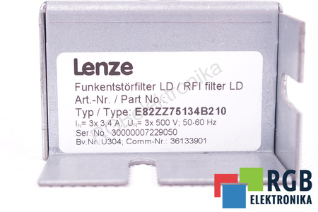 E82ZZ75134B210 LENZE ART.NR. 13218607 FILTRO
