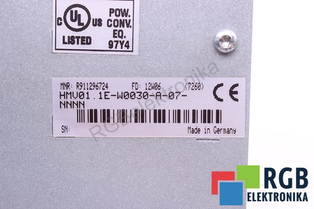 HMV01.1E-W0030-A-07-NNNN BOSCH REXROTH HMV01.1E-W0030 R911296724 FUENTE DE ALIMENTACIÓN