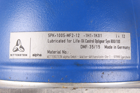 SPK100S-MF2-12-1H1-K01 WITTENSTEIN I-12 ENGRANAJE