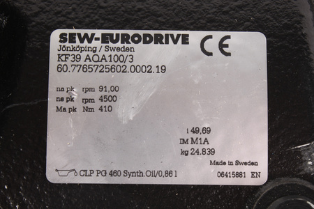 KF39AQA100/3 SEW EURODRIVE 49.69I ENGRANAJE