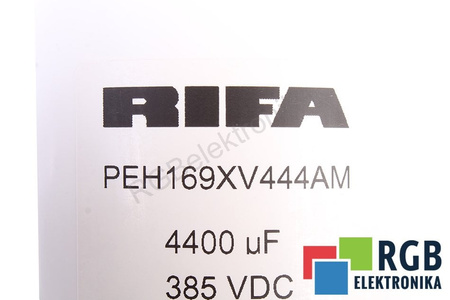 CONDENSADOR PEH169XV444AM RIFA 4400UF, 385V
