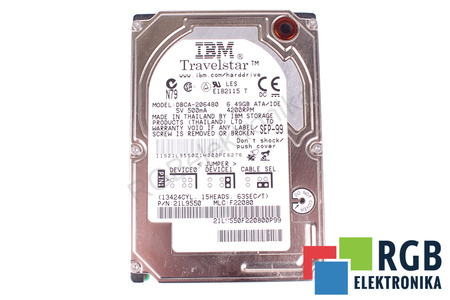 DBCA-206480 IBM TRAVELSTAR 6.49GB, ATA, 2.5", HDD