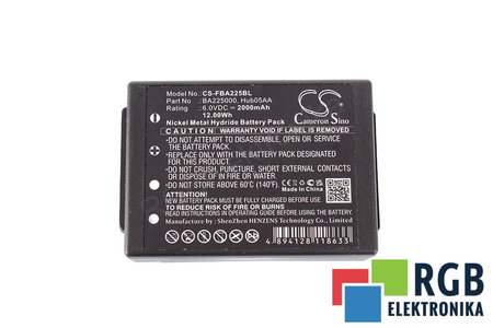 CS-FBA225BL CAMERON SINO 2000MAH, 6V