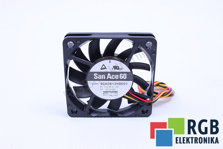 9GA0612H9001 SANYO DENKI SAN ACE 60 60X60X10MM, 12V, 0.14A VENTILADOR