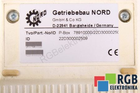 P-BOX NORD 22D300002509 CONTROL Y PANEL DE CONTROL