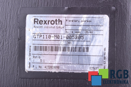 GTP110-M01-005B05 BOSCH REXROTH ENGRANAJE