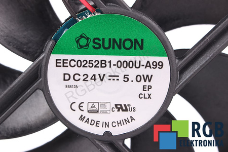 EEC0252B1-000U-A99 SUNON 120X120X25MM, 24V VENTILADOR