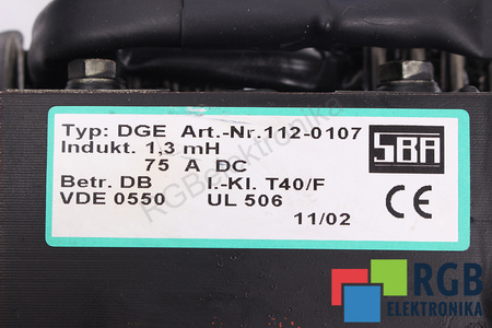 DGE ART.NR. 112-0107 SBA