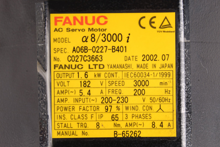 A06B-0227-B401 FANUC ALFA8/3000I