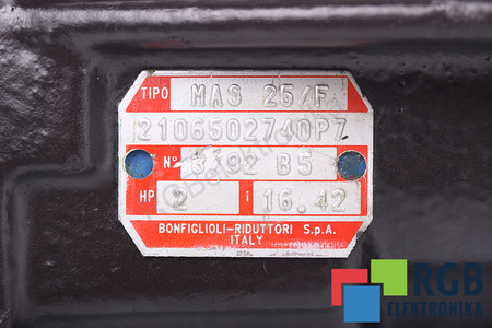 MAS25/F BONFIGLIOLI I=16.42 ENGRANAJE