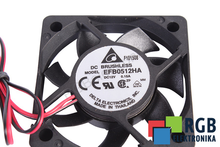 EFB0512HA DELTA ELECTRONICS 50X50X10MM 50X50X10MM 12V VENTILADOR