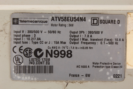 ATV58EU54N4 TELEMECANIQUE ALTIVAR58