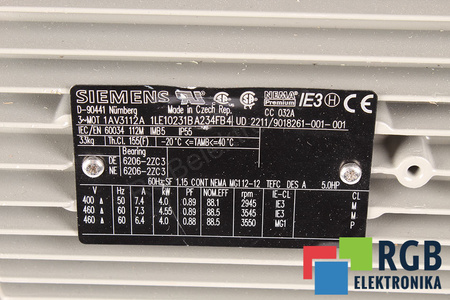1LE1023-1BA23-4FB4 SIEMENS 1AV3112A SIMOTICS GP / SD / XP / DP – TYPE SERIES 1LE1