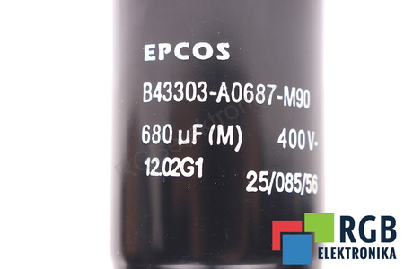 CONDENSADOR B43303-A0687-M90 EPCOS 680UF, 400VDC