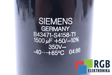 CONDENSADOR B43471-S4158-T1 SIEMENS 1500UF, 350V