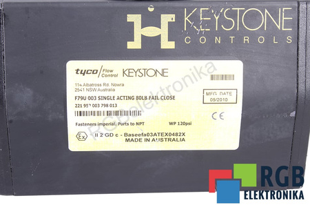 F79U 003 KEYSTONE SINGLE ACTING 80 LAB FAIL CLOSE