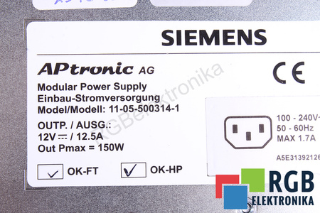 11-05-500314-1 SIEMENS A5E31392126