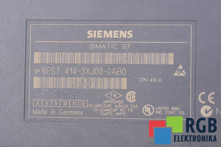 6ES7414-3XJ00-0AB0 SIEMENS CPU 414-3 SIMATIC S7-400