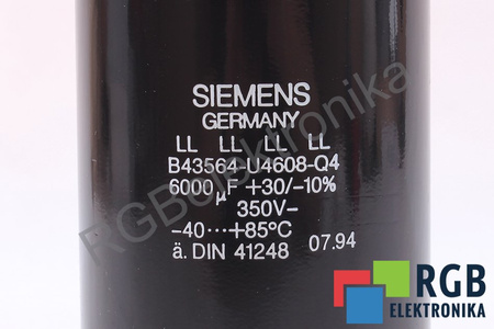 CONDENSADOR B43564-U4608-Q4 SIEMENS 6000UF, 350V
