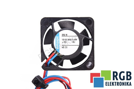 252N EBM PAPST 25X25X8MM, 12V VENTILADOR