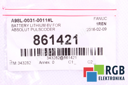 BR-AGCF2W PANASONIC A98L-0031-0011#L 6V BATERÍA